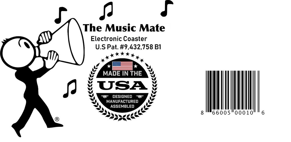 The Music Mate®️ LED Electronic Coaster “Square”