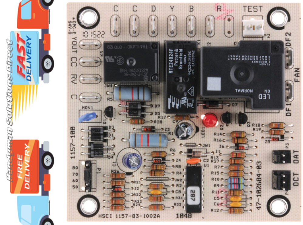 Rheem Ruud Defrost Control Board HSCI 1157-83-1002A