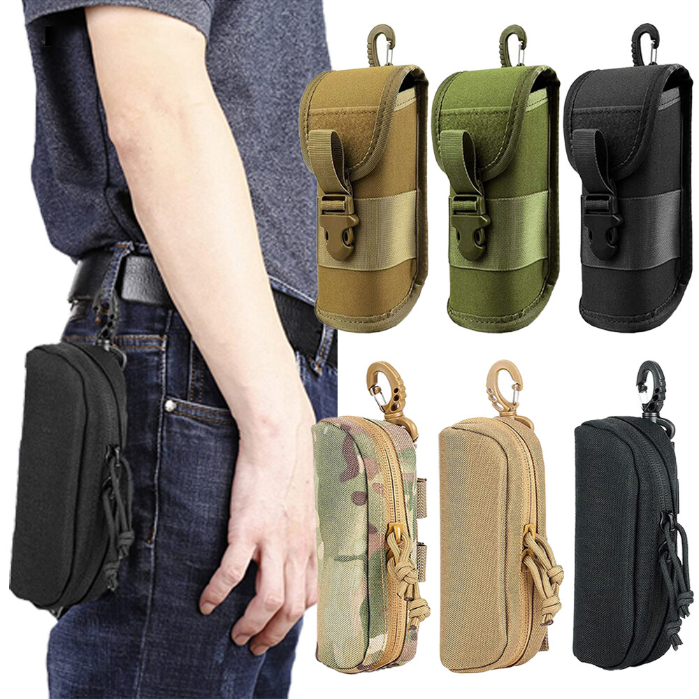 Tactical Molle Glasses Case Shockproof Protective Eyeglasses Box With Belt Clip