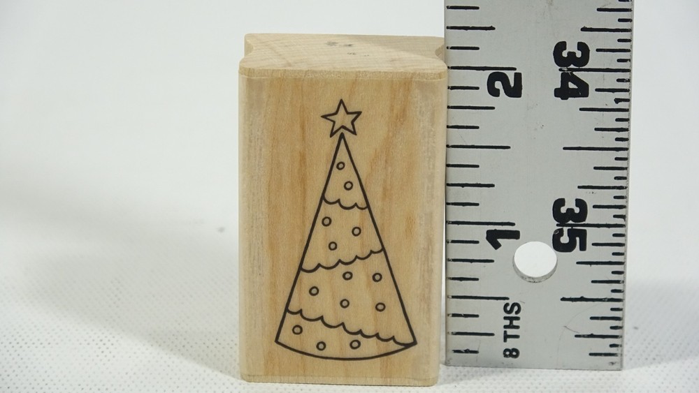 A Muse Art Rubber Stamp Holiday Tree 2-2172D