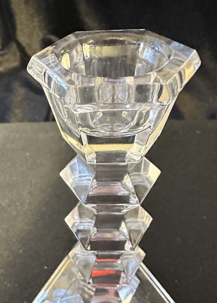 1 Pair Mikasa Crystal Candle Holders