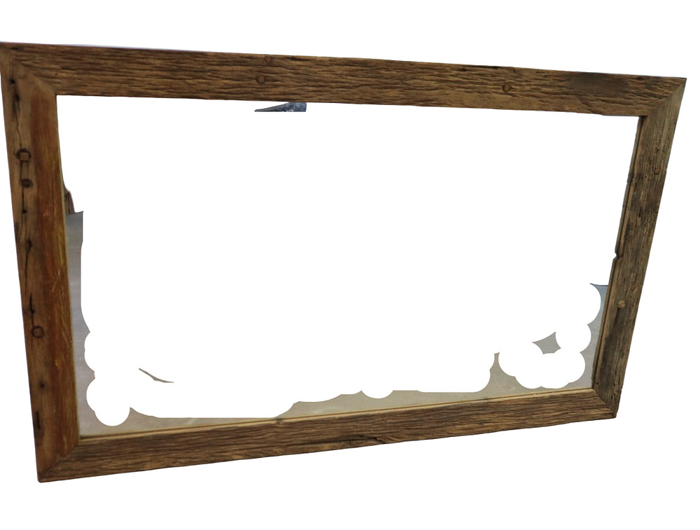 Rectangular Teak Wood Mirror – 130x80 Cm – 8 Cm Frame – Style