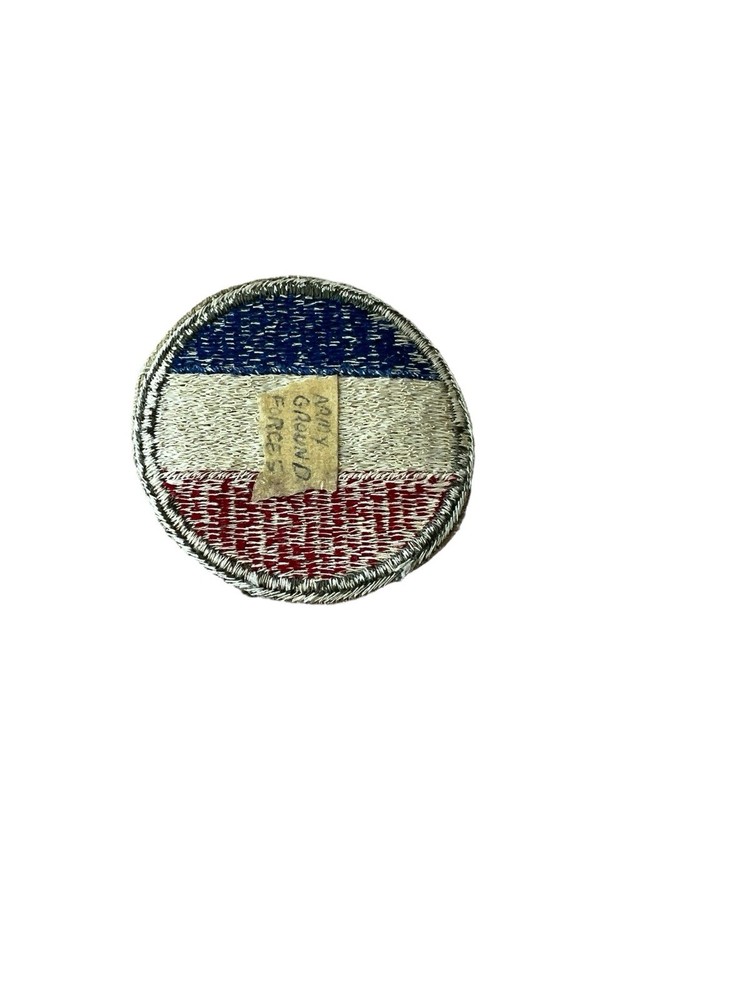 Army Ground Forces White Back Patch WWII Original