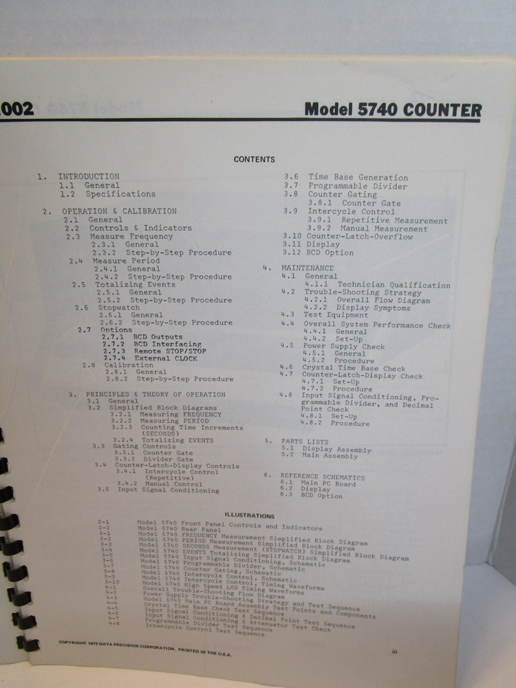 DATA PRECISION Model 5740 Multifunction Frequency Counter 100MHz *SEE VIDEO*