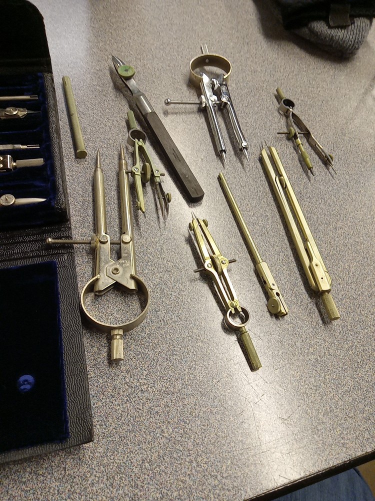 Post 1145C Drafting Tools Set Made In Germany PLUS VARIOUS OTHERS AS SHOWN. NICE