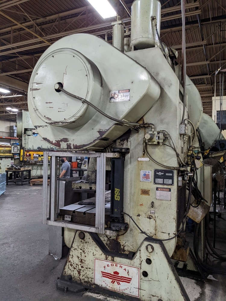 #10904: Federal 100 Ton OBI Flywheel Type Press