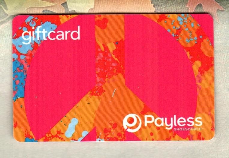 PAYLESS SHOE SOURCE Peace Symbol ( 2009 ) Gift Card ( $0 )