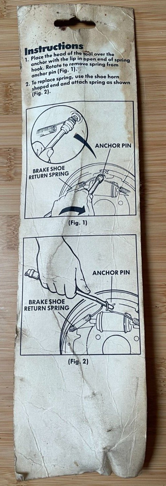 Plews Tools Brake Spring Tool for Bendix Brakes #72-315 Removal Installer