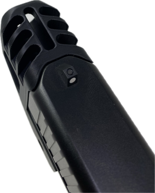 3D Printed Frame Mounted (PLA+) Muzzle Compensator for Glock G19 Airsoft or BB