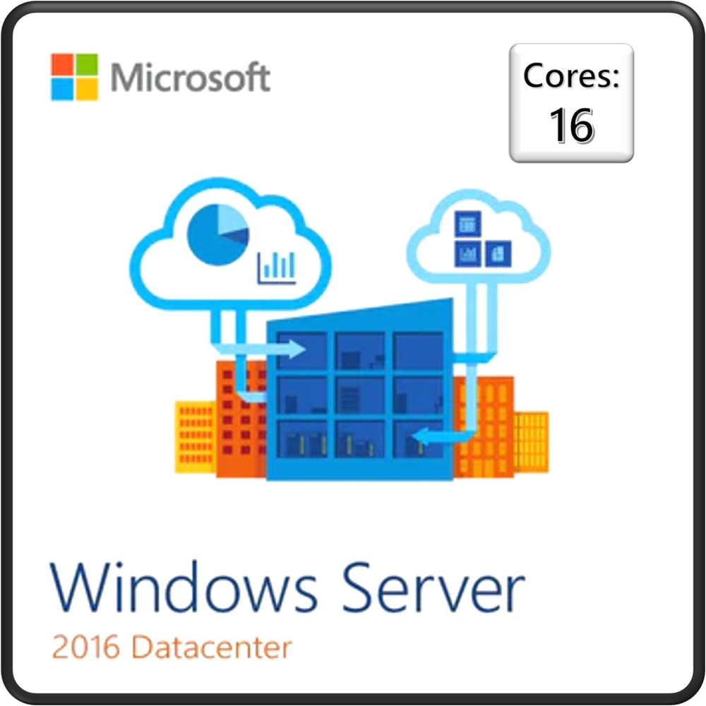 Windows Server 2016 Datacenter Edition - 16 Core/ Unlimited VM (P71-08729)