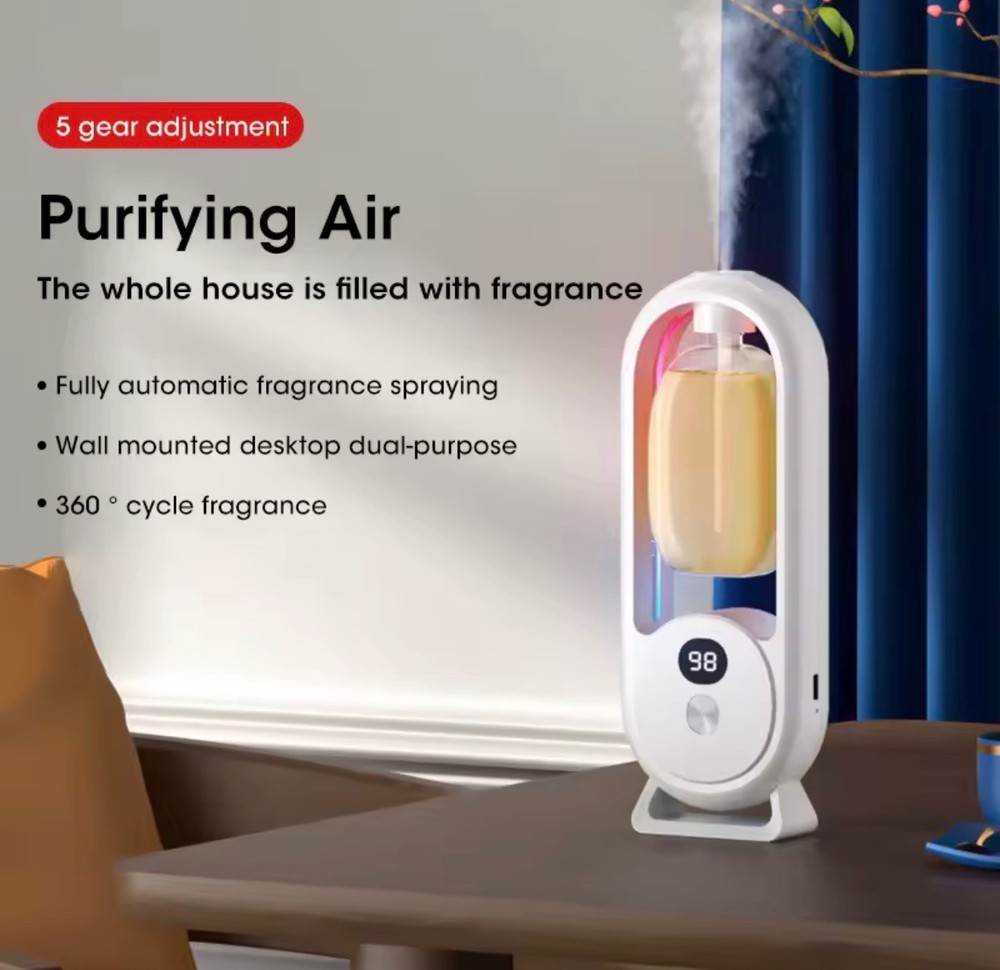 Smart Essential Oil Diffuser 5 Speed Adjustable Fragrance Machine
