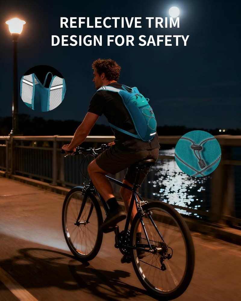 ECOHUB Hydration Backpack with 2L Water Bladder, Lightweight Running Hydration P