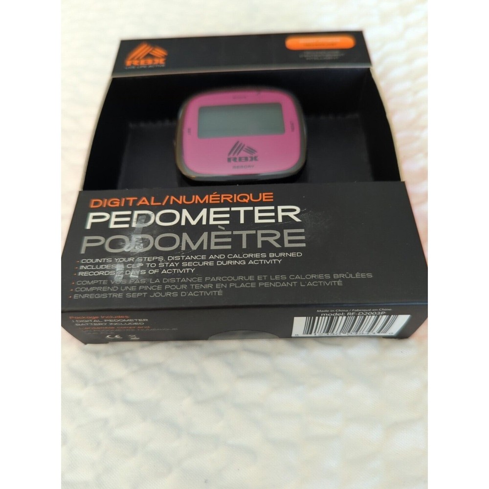 RBX Digital Pedometer Pink - NIB