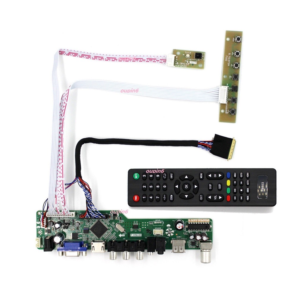 TV HDMI VGA USB AV LED LCD Controller kit with IPS 1280X800 panel 10.1" Screen