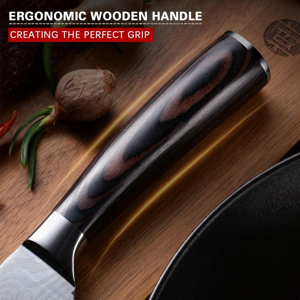 7 Inch Kitchen Knife Sharp Knife Chef Knife Stainless Steel Damascus Pattern US