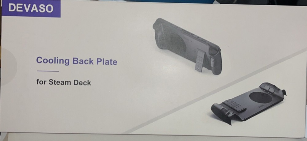 Devaso Cooling Back Plate For Steam Deck-Transparent