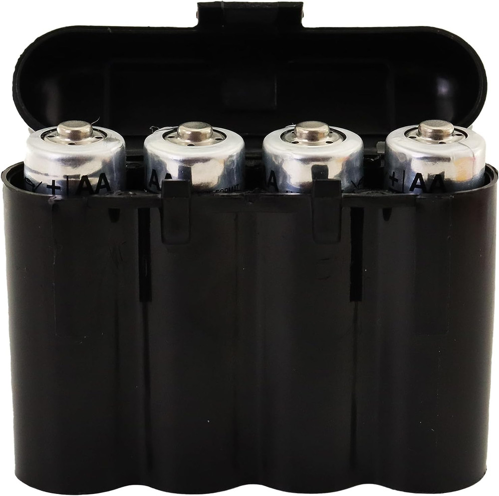 3 Pack AA/AAA / CR123A Black Battery Holder Storage Cases
