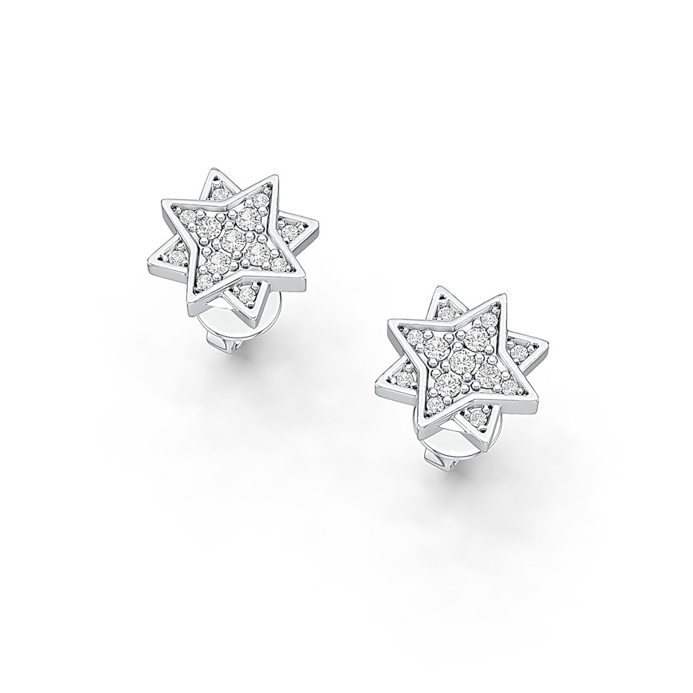 Sterling Silver Semi Mount Earrings Setting Round RD 1.5mm RD 1mm