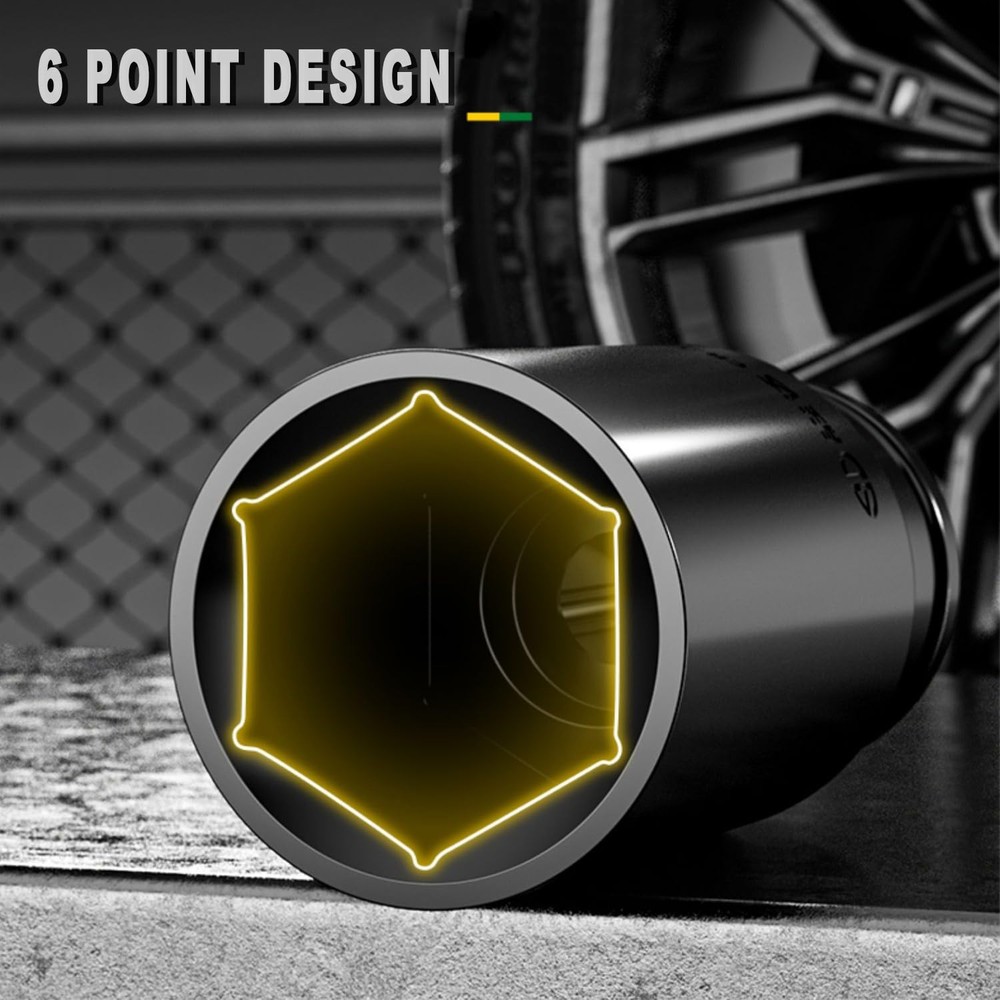 ACEBON Deep Impact Socket Set 1/2 Inch, 10Pcs Drive Master Deep Impact Socket...