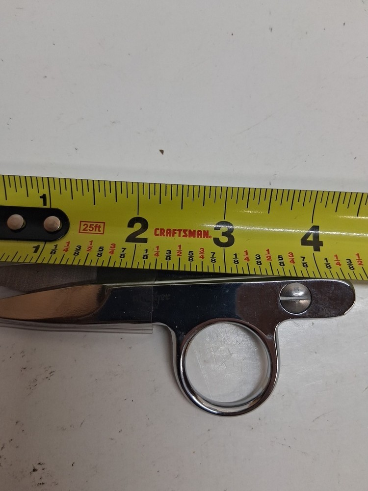 Gingher 4.5" Ring Finger Loop Thread Snips Crafting Fabric Sewing Tool