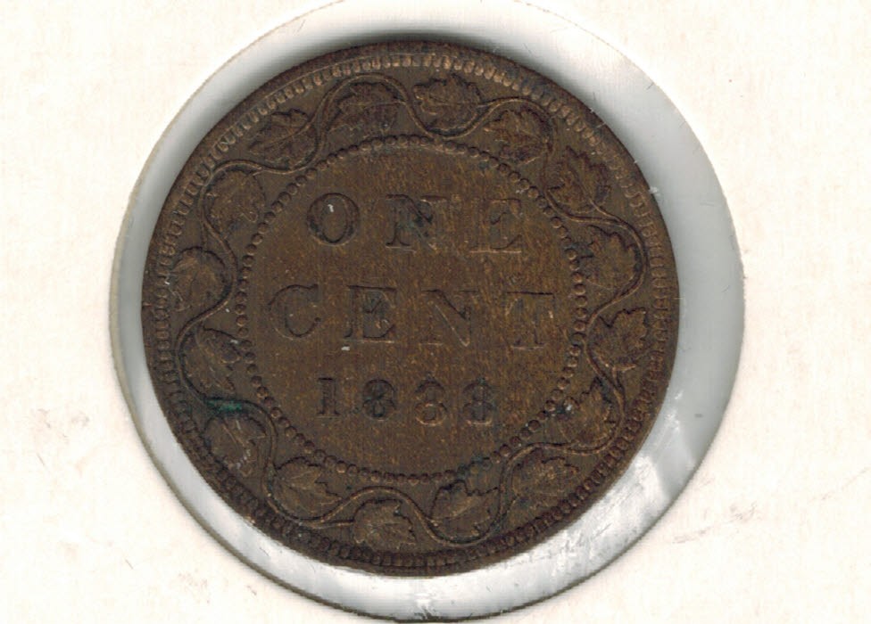 1888 Large Canadian Penny