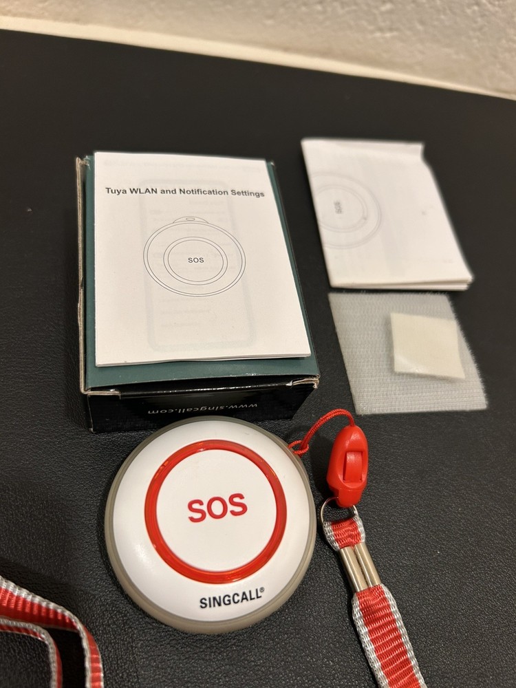 SINGCALL Emergency Caregiver Pager Wireless SOS Calling Button Using Tuya WiFi