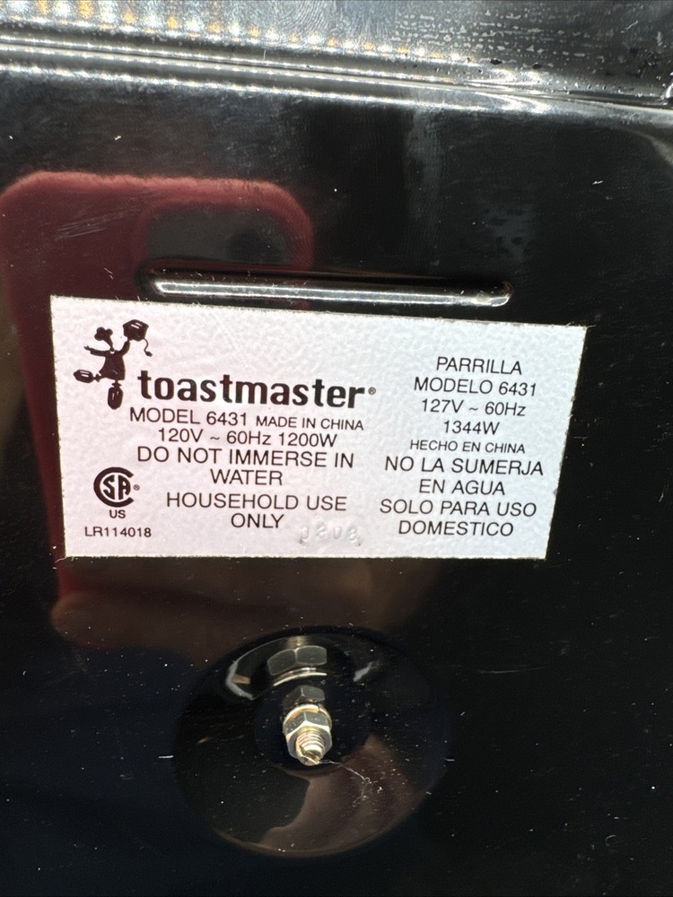 Toastmaster Eclipse 6431 Single Burner Cooker Hot Plate Camping Office Workshop