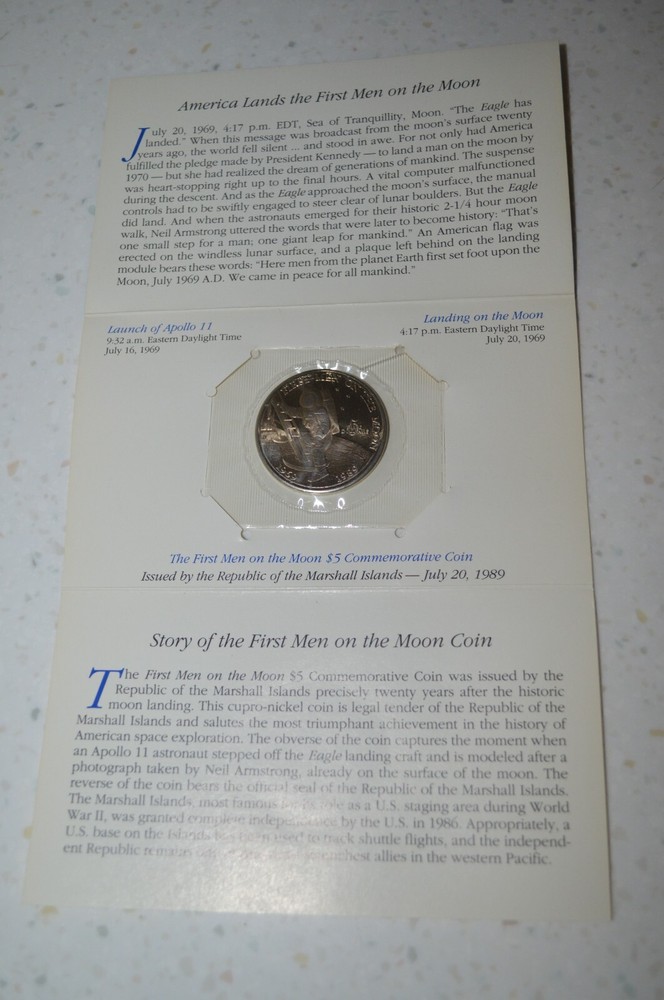Marshall Island Comemorative $5.00 Coins