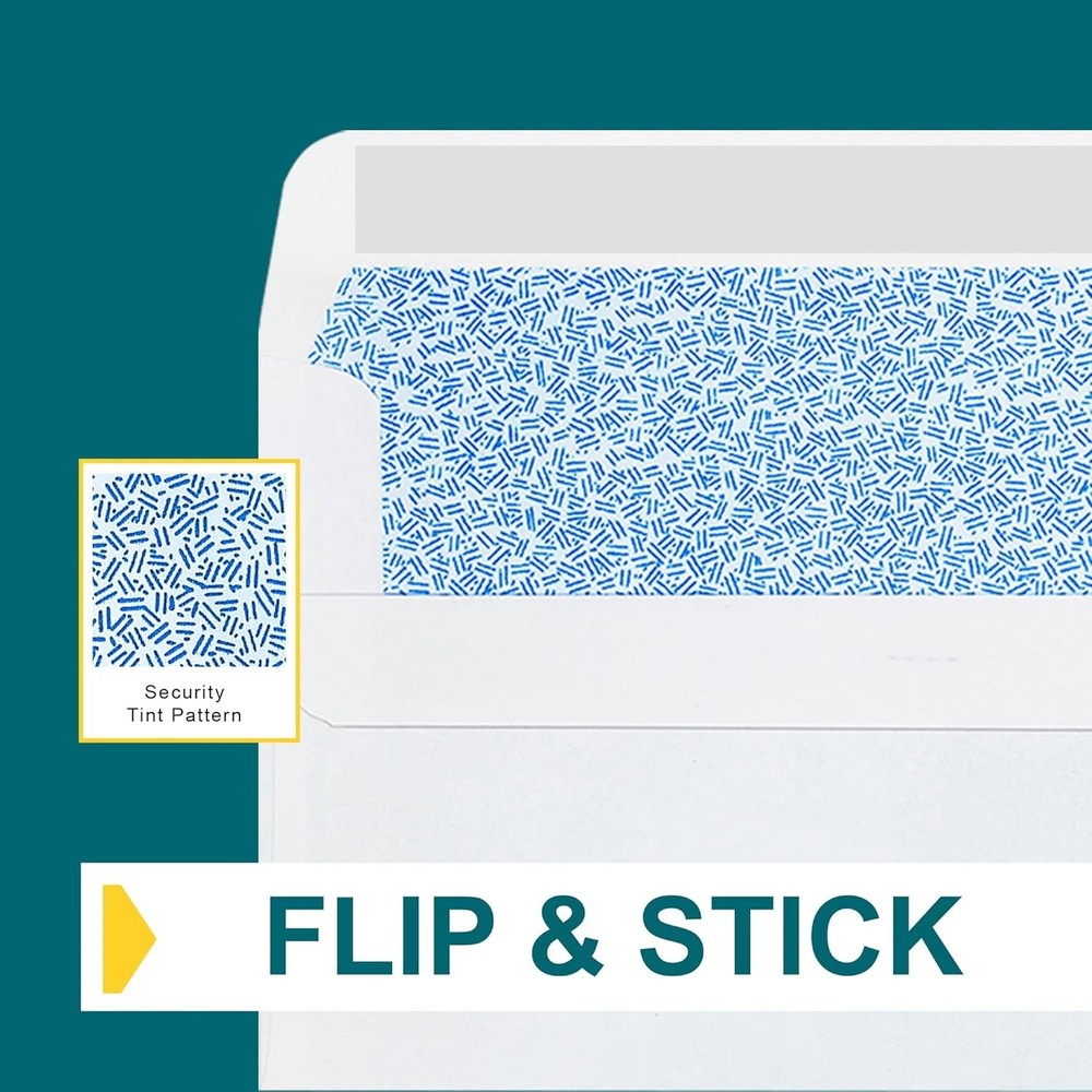 Effortless Secure Mailing - 20 Self-Seal Left Window Envelopes - White Size 10