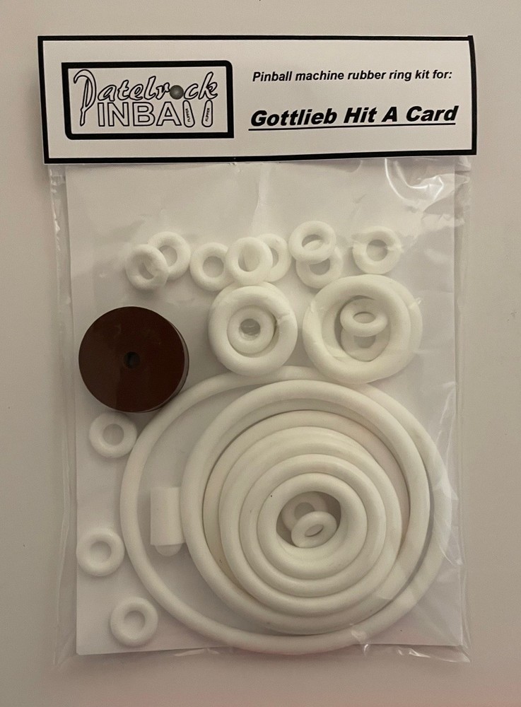 1967 Gottlieb Hit A Card Pinball Machine Rubber Ring Kit