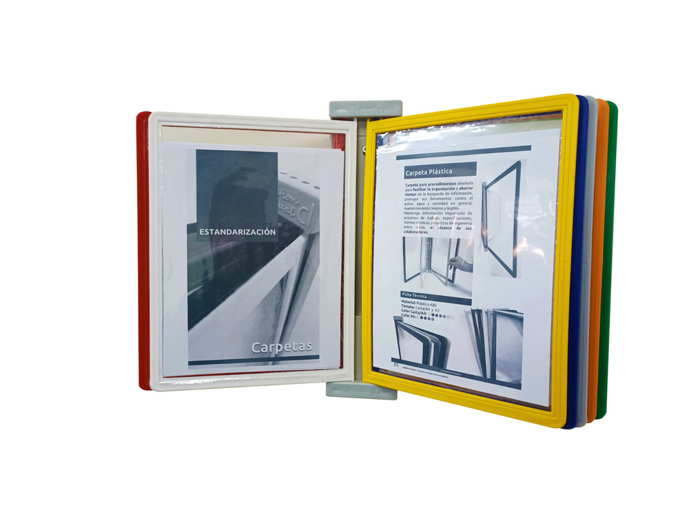 Wall-Mounted Document Reference System – Letter/A4 size - Double-Sided Pockets