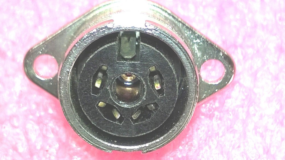 TRAM BASE MICROPHONE 60HA4FX SWITCHCRAFT 4 POSITION AUDIO DIN PANEL MOUNT NOS