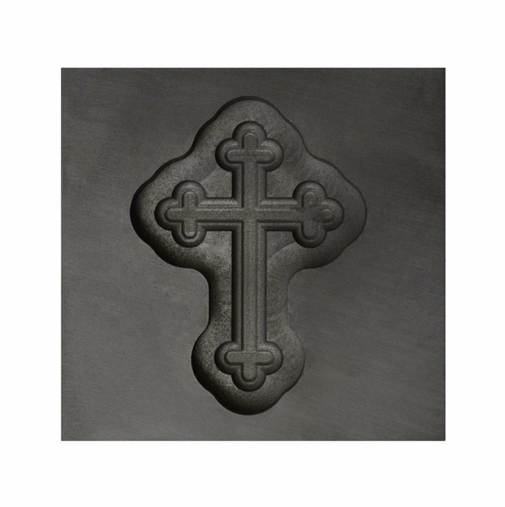 Medium Botonee Cross 3D Graphite Ingot Mold Silver Gold Copper Tin Metal Casting