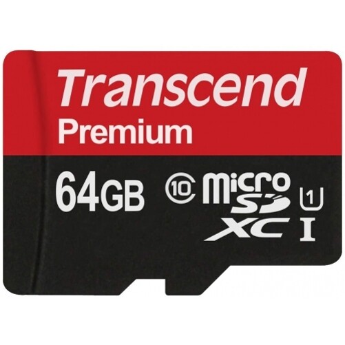 For Samsung Galaxy A14 A54 Transcend 64GB Memory Card High Speed MicroSD Class