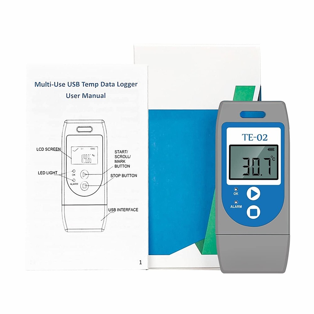 Temperature Data Logger, USB Temperature Data Recorder with PDF & CSV 5 pcs