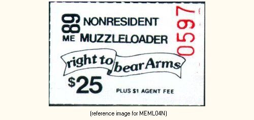 D2K Maine Muzzle-Loader Stamp 1989 $25.00