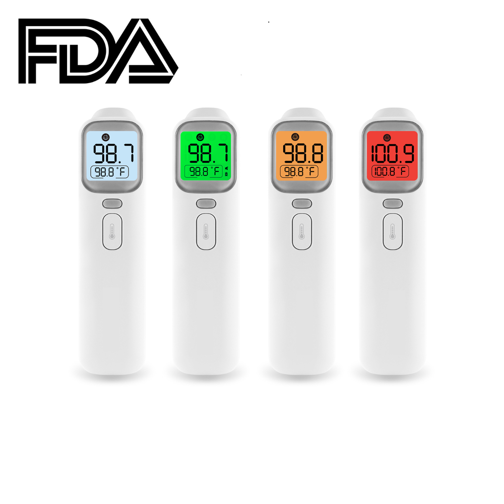 No Touch Forehead Digital Thermometer TOUCHLESS BABIES KIDS - White