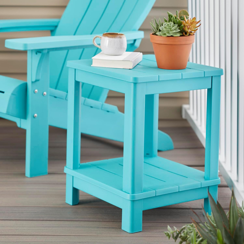 Deluxe Adirondack Side Table - Teal