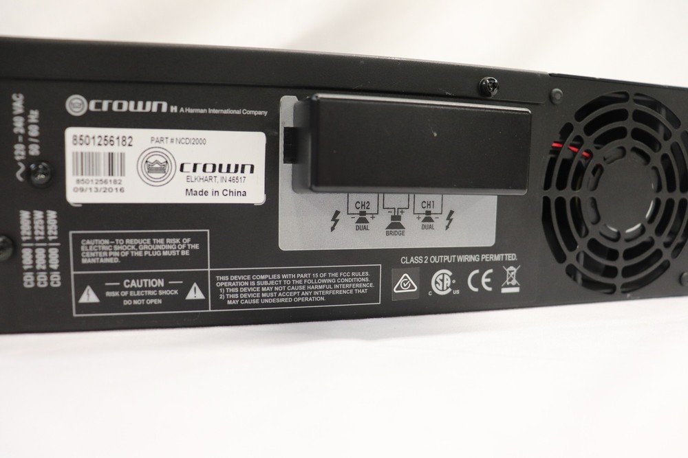 CROWN CDi2000 - 2-Channel 800 Watts Power Amplifier