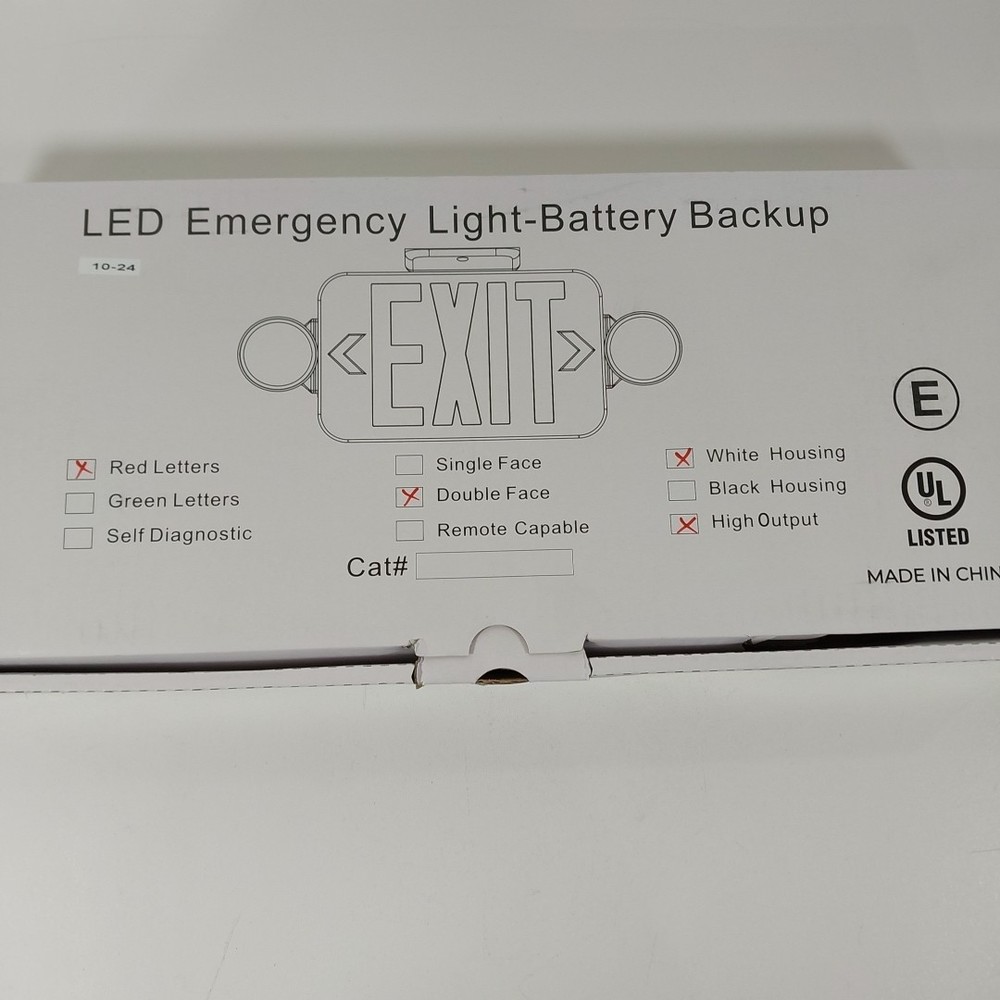 Emergi-Lite ELXN400R-2LED Plastic LED Combo Exit Sign