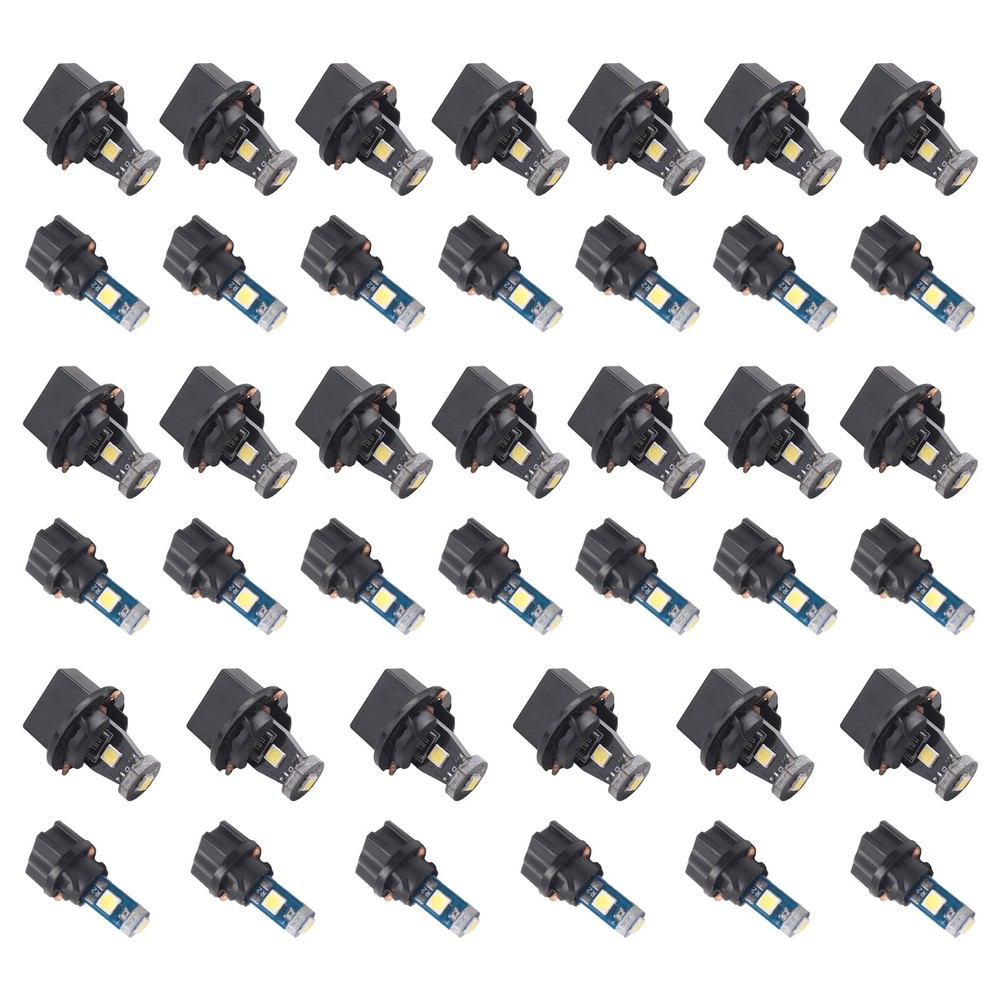 40 Pieces T5 T10 LED Bulbs Dash Lights with  Socket Instrument Dashboard3189