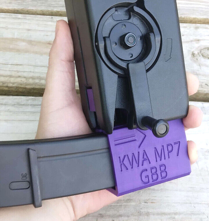 KWA MP7 Airsoft GBB Odin Speedloader Adapter (Purple)