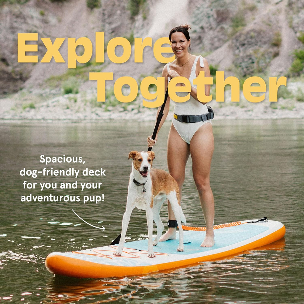 Retrospec Weekender Inflatable Stand up Paddle Board Includes Paddle, Pump, and