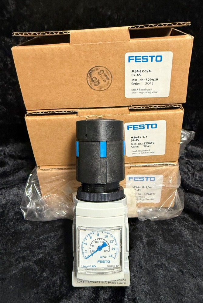 1PC New For Festo MS4-LR-1/4-D7-AS 529419 Pressure Regulator MS4LR14D7AS