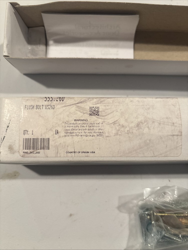 Flush Bolt US26D