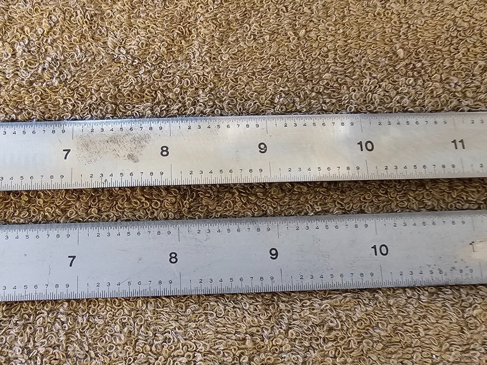 2 Pec 24" 16R Double Sided Drafting Spring Ruler Rule 32 64 100 50ths