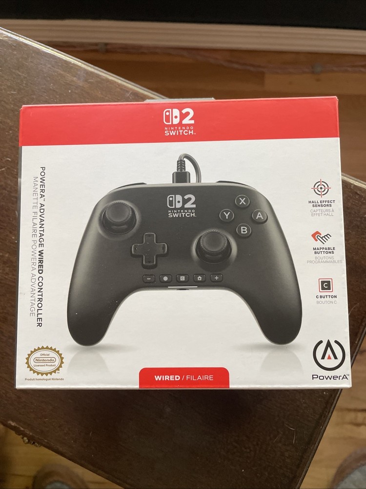 PowerA - Advantage Wired Controller for Nintendo Switch 2 - Black NEW