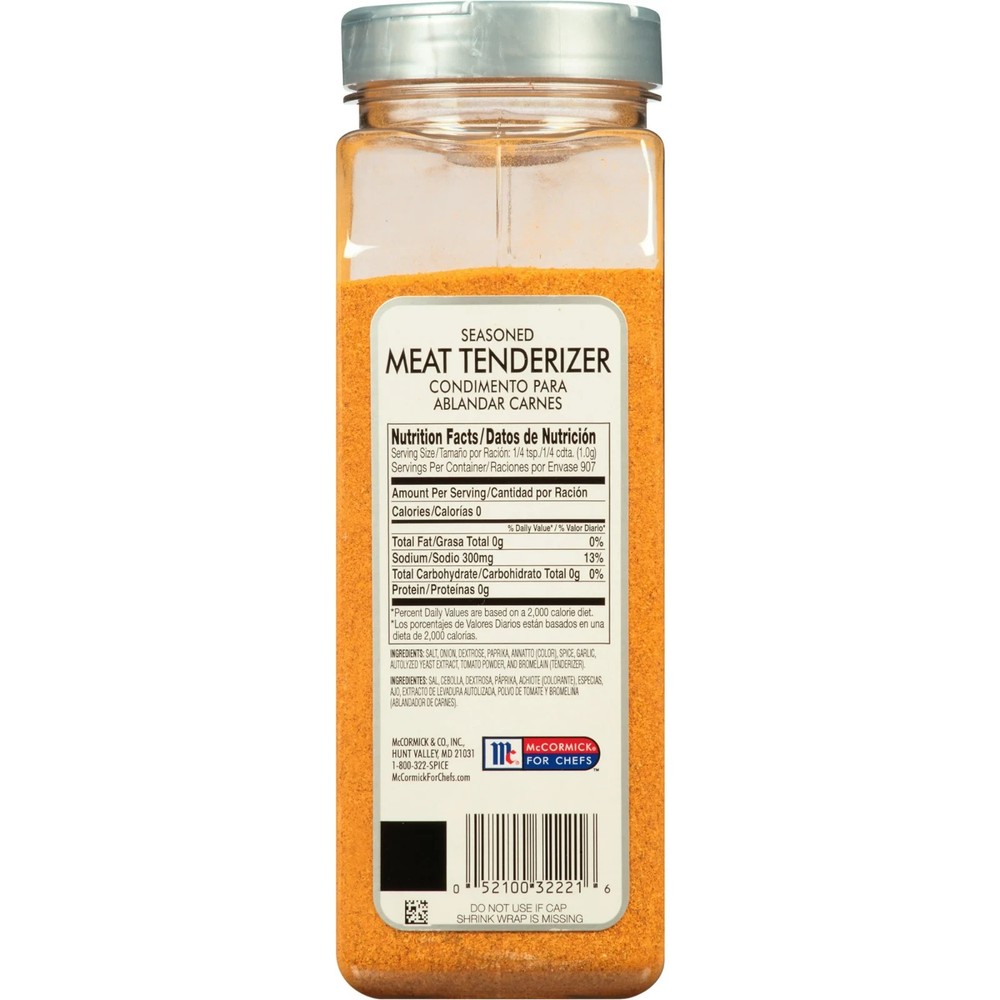 Mccormick Culinary Seasoned Meat Tenderizer, 32 Oz