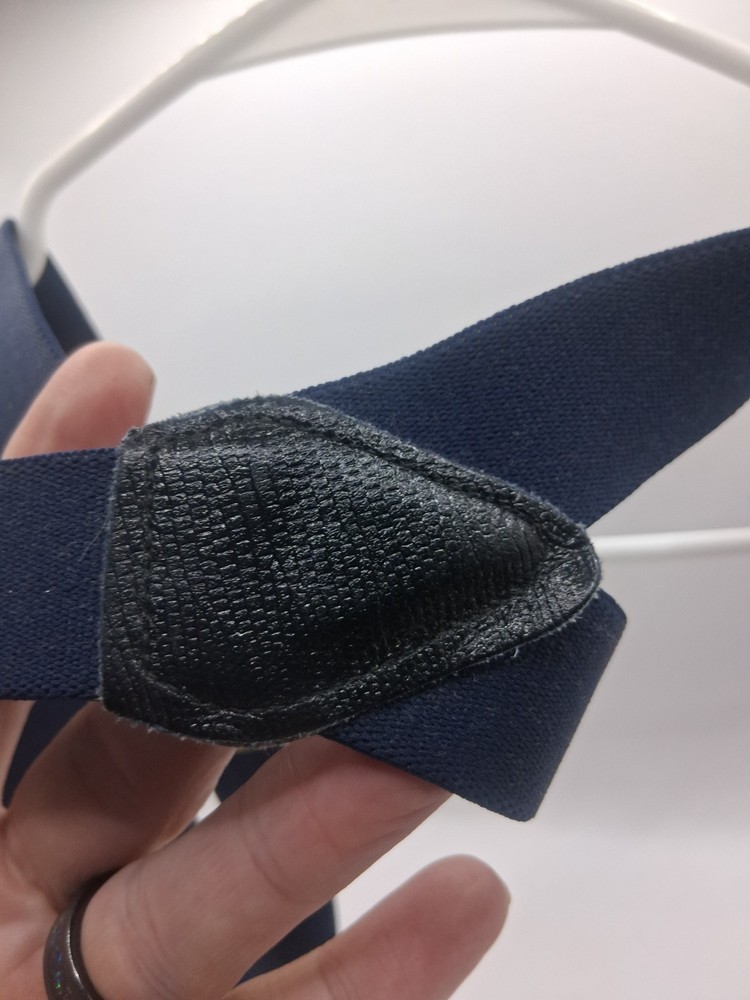 Vintage Suspenders Blue Button Straps