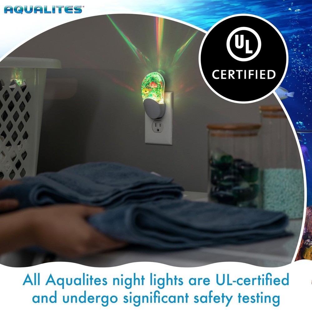Lights By Night Tropical Aqualites LED 1 Pack, Blue/White - Fish